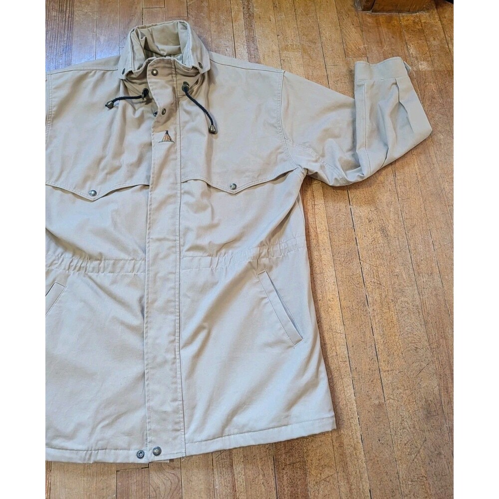 Vintage Midwest Garment Co. Bomber Jacket Coat Embroidered Indian Teepee Large L